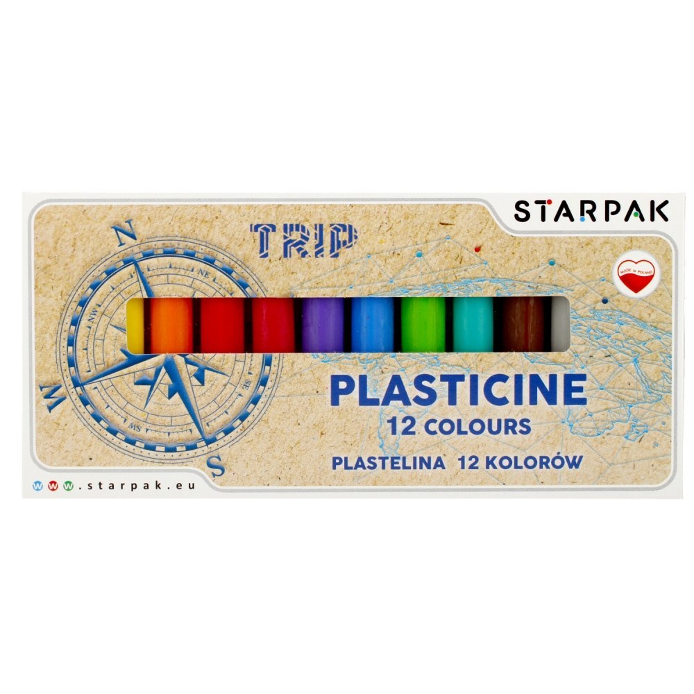PLASTICIN 12 FARBEN TRIP STARPAK 492059